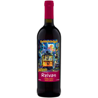 Вино Adega Cooperativa de Azueira Relvas ординарное красное полусухое, 750мл