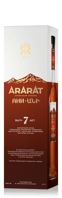 Коньяк Арарат Ани армянский 7-летний 40% в подарочной упаковке, 500мл