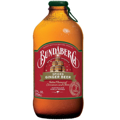 Напиток Bundaberg ginger beer имбирный лимонад безалкогольный газированный, 375мл