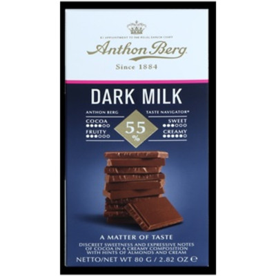 Шоколад молочный Anthon Berg Dark Milk, 80г