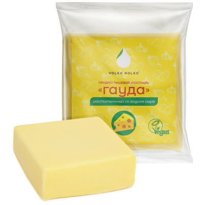 Сырный продукт Volkomolko Постный со вкусом гауда 26%, 280г