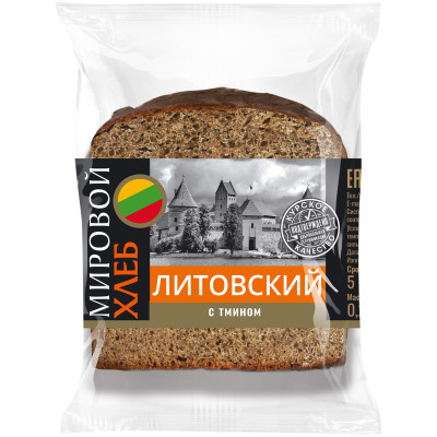 Хлеб Проект Свежий Хлеб Литовский ржано-пшеничный, 200г