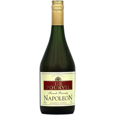 Спиртной напиток De Pourvill Napoleon French Brandy 36%, 700мл