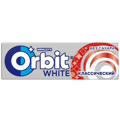 Жевательная резинка Orbit White Классический, 13.6г