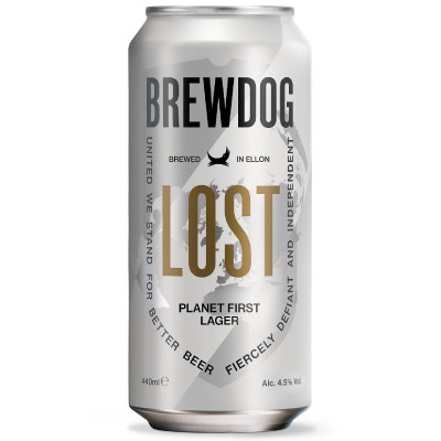 Пиво BrewDog Lost Lager светлое фильтрованное, 440мл