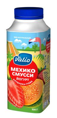 Йогурт Viola питьевой смусси клубника-гуава 1.9%, 330мл