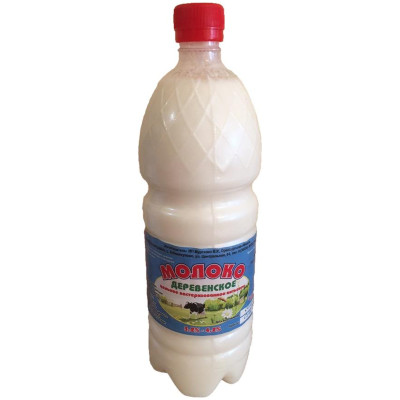Молоко цельное питьевое пастеризованное 3.4-4.2%, 1л