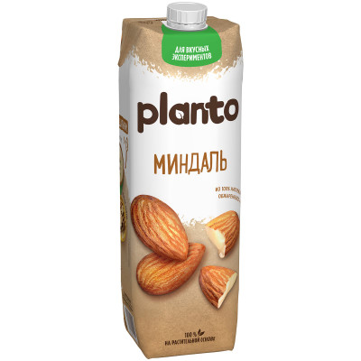 Напиток Planto Almond миндальный ультрапастеризованный, 1л