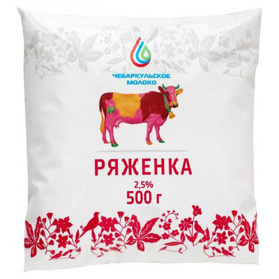 Ряженка Чебаркульское Молоко 2.5%, 500мл