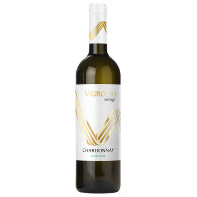 Вино Vigrosso Шардоне столовое белое полусладкое 11%, 700мл
