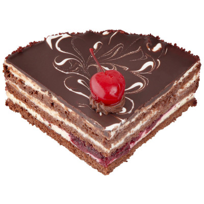 Торт Север-Метрополь Фламенко шоколадный с вишневым джемом, 250г