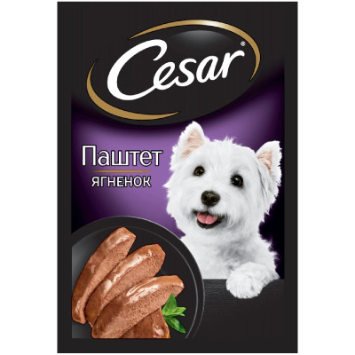 Влажный корм Cesar с ягнёнком для взрослых собак, 80г