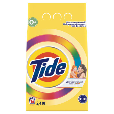Порошок стиральный Tide Color детский гипоаллергенный, 2.4кг