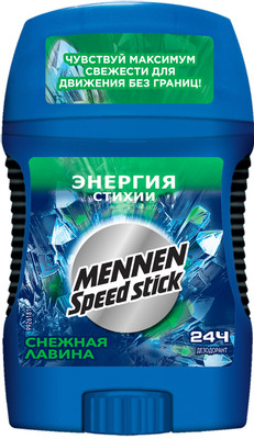 Дезодорант Mennen Speed Stick Энергия стихии Снежная лавина, 60г