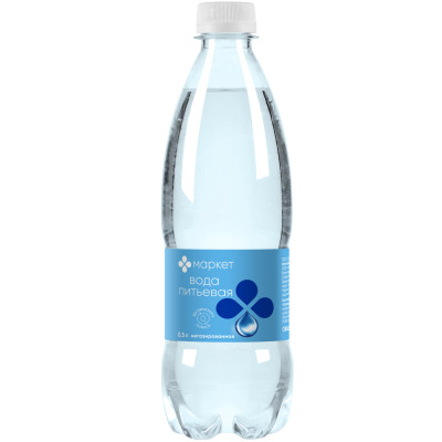 Вода питьевая негазированная Маркет, 500мл
