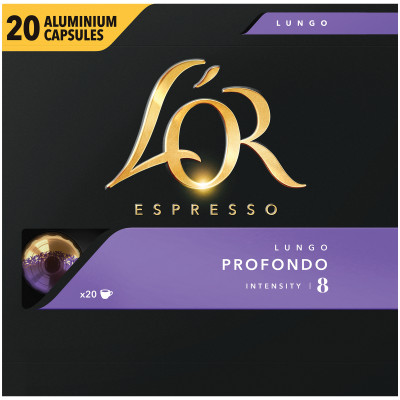 Кофе в капсулах L’or Espresso Lungo Profondo натуральный жареный молотый, 20х104г