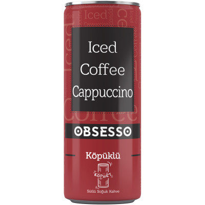 Напиток Obsesso кофейный с молоком капучино, 250мл