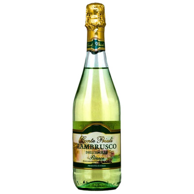 Вино игристое Conte Priuli Ламбруско белое полусладкое 8%, 750мл