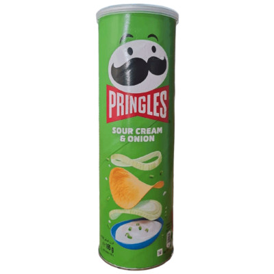 Чипсы Pringles картофельные со вкусом сметаны и лука, 165г