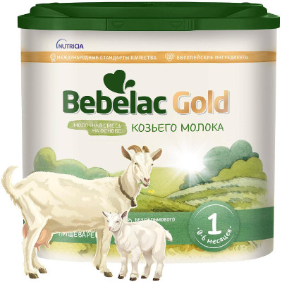 Смесь Bebelac Gold 1 молочная сухая на основе козьего молока от 0 месяцев, 400г