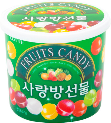 Карамель леденцовая Lotte Fruits Candy, 187г