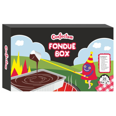 Набор для пикника Confectum Fondue Box маршмеллоу и шоколад, 200г