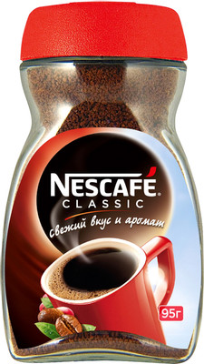 Кофе Nescafé Classic натуральный растворимый гранулированный, 95г
