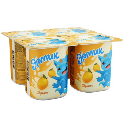 Продукт Эрмик йогуртный абрикос 2.5%, 110г