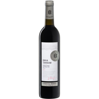 Вино Вина Тамани Каберне красное сухое 10-13.5%, 700мл