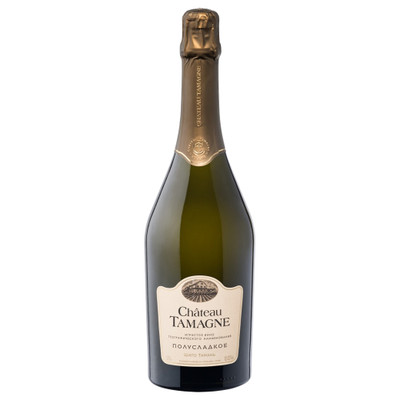 Вино Chateau Tamagne игристое белое полусладкое в подарочной упаковке, 0.75л