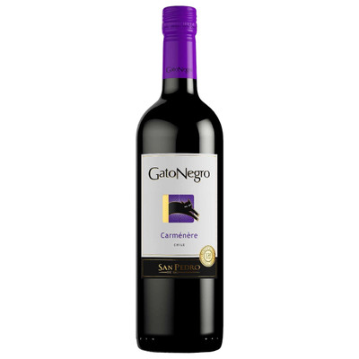 Вино Gato Negro Carmenere красное сухое 13%, 750мл