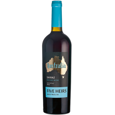 Вино Five Heirs Shiraz красное сухое 12.5-14.5%, 750мл