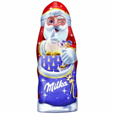 Фигурка шоколадная Milka в форме Деда Мороза, 45г