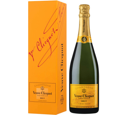 Вино игристое Veuve Clicquot Ponsardin Champagne AOC белое брют в п/у 12%, 750мл