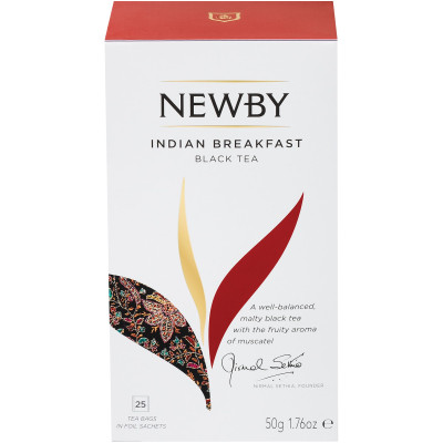 Чай Newby Индийский Завтрак пакетированный, 25х50г