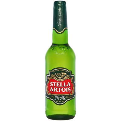 Пиво безалкогольное Stella Artois светлое 0.5%, 500мл