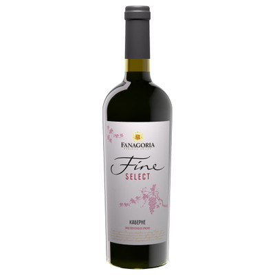 Вино Fanagoria Fine select Каберне красное полусухое, 750мл