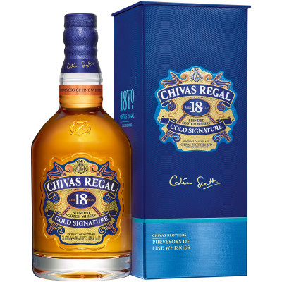 Виски Chivas Regal 18-летний 40% в подарочной упаковке, 700мл