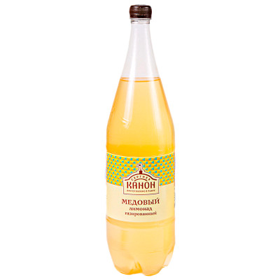 Напиток Сергиев Канон Медовый лимонад газированный, 450мл