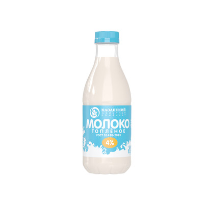 Молоко Молочная Речка топлёное 4%, 930мл