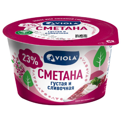 Сметана Viola 23%, 160г