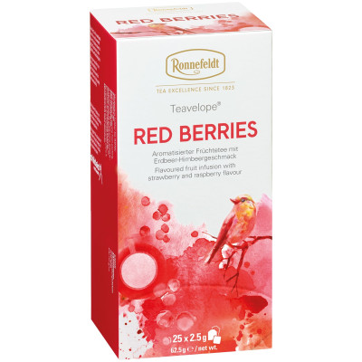 Чай Ronnefeldt Красные ягоды фруктовый в пакетиках, 25x2.5г