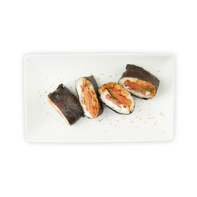 Суши-сэндвич Шеф Перекрёсток Онигиразу с форелью радужной, 150г