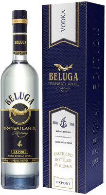 Водка Beluga Трансатлантик Рейсинг 40% в подарочной упаковке, 700мл