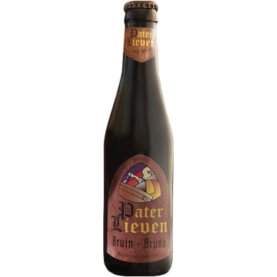 Пивной напиток Pater Lieven Bruin тёмный непастеризованный фильтрованный, 330мл