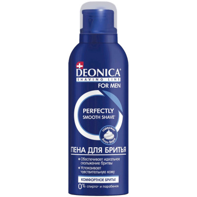 Пена Deonica For Men Комфортное бритьё для бритья, 95мл