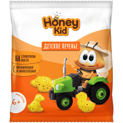 Печенье Honey Kid растворимое с железом и витамином Д с 6 месяцев, 30г