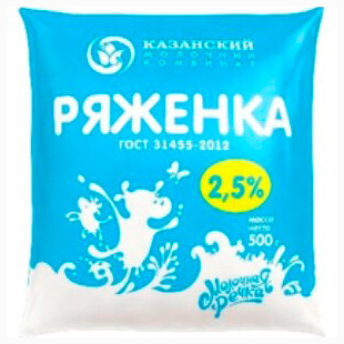 Ряженка Молочная Речка 2.5%, 430мл