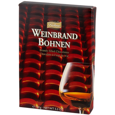 Конфеты Bohme Weinbrand Bohnen с бренди, 150г