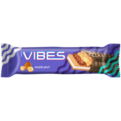 Конфета Good Vibes с карамелью и фундуком в шоколадной глазури, 40г